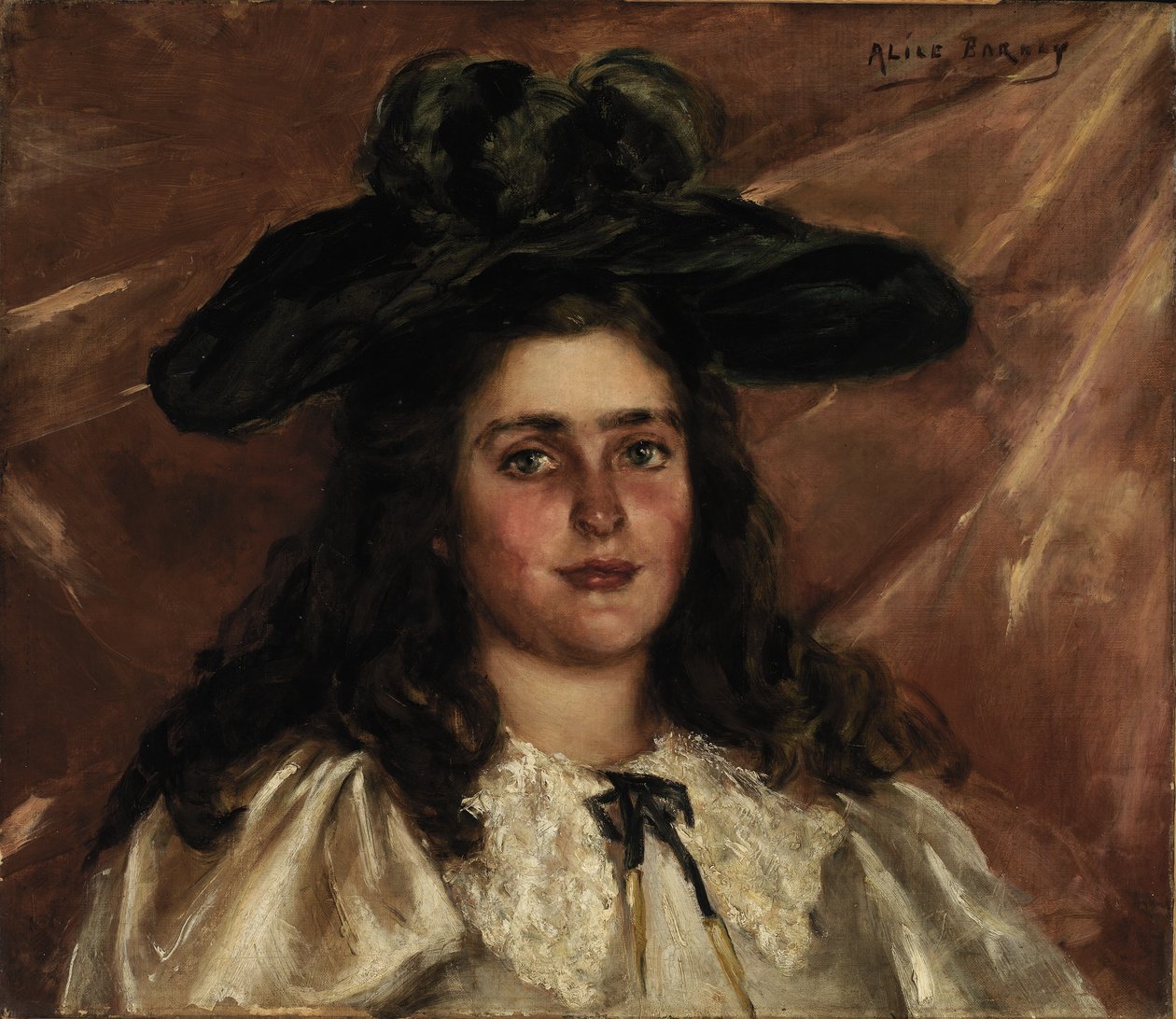Laura Alice med stor hat af Alice Pike Barney