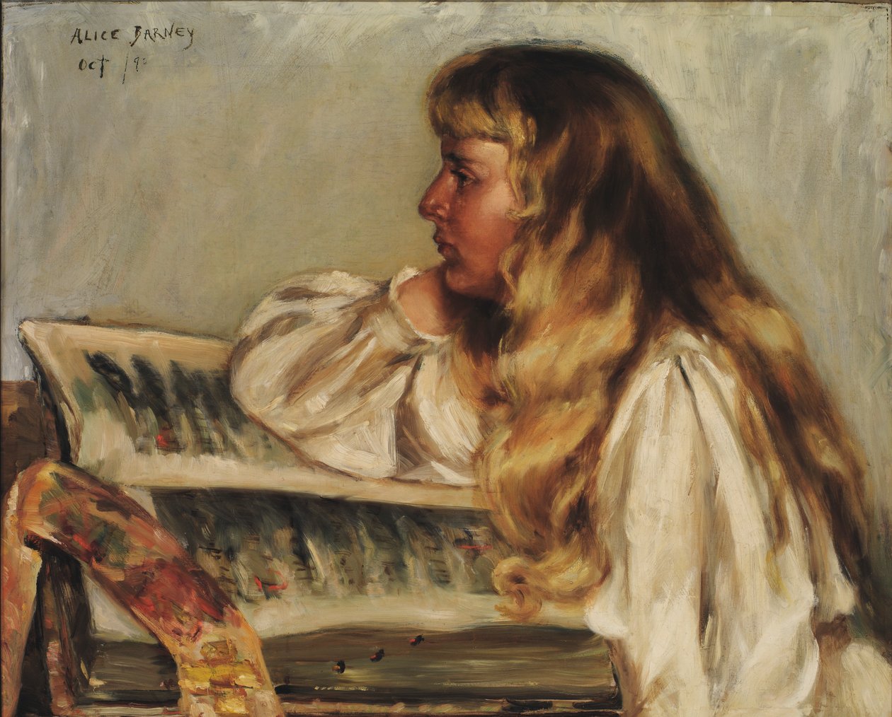 Natalie og Missal, 1890. af Alice Pike Barney