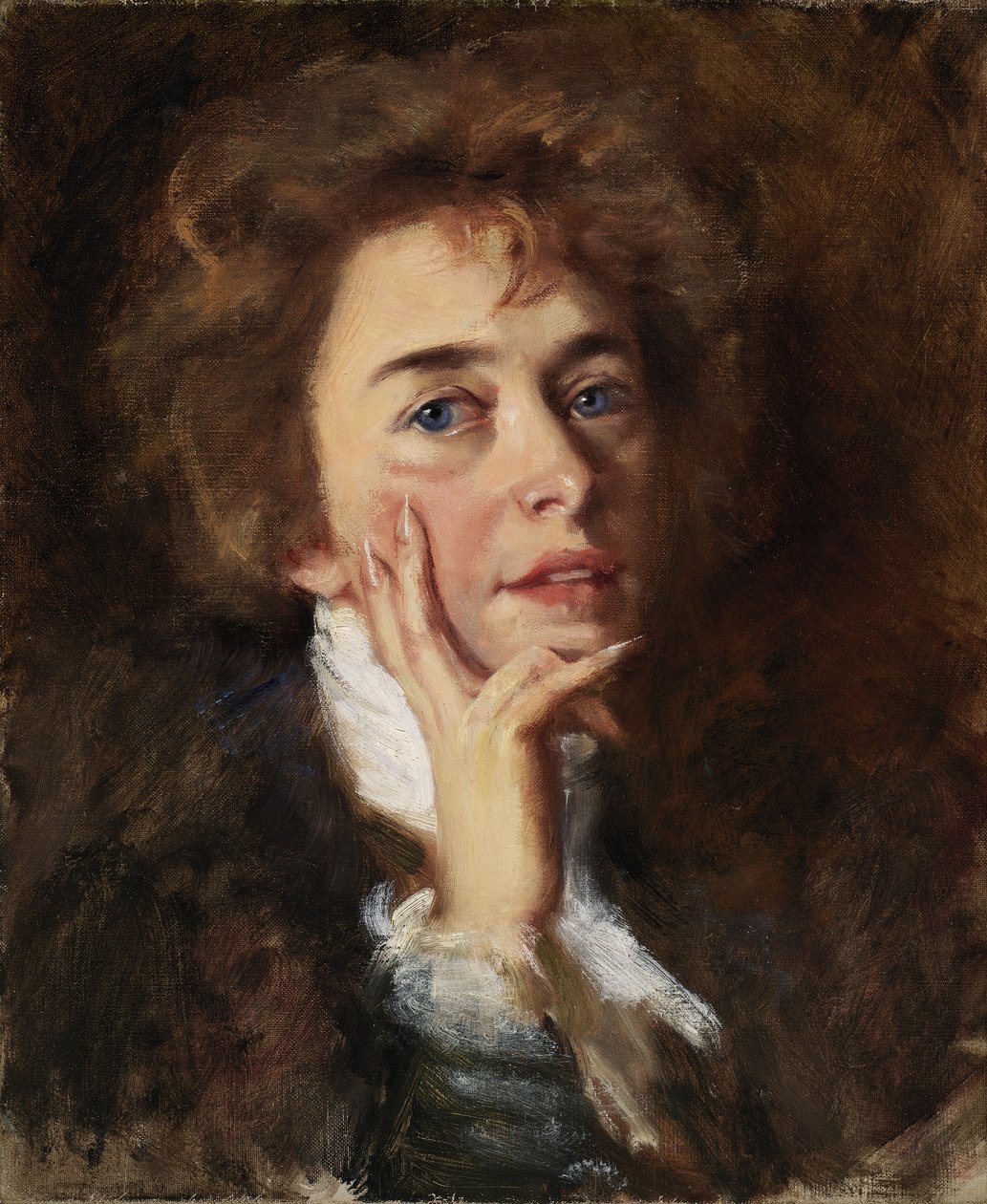 Selvportræt med Jabot af Alice Pike Barney