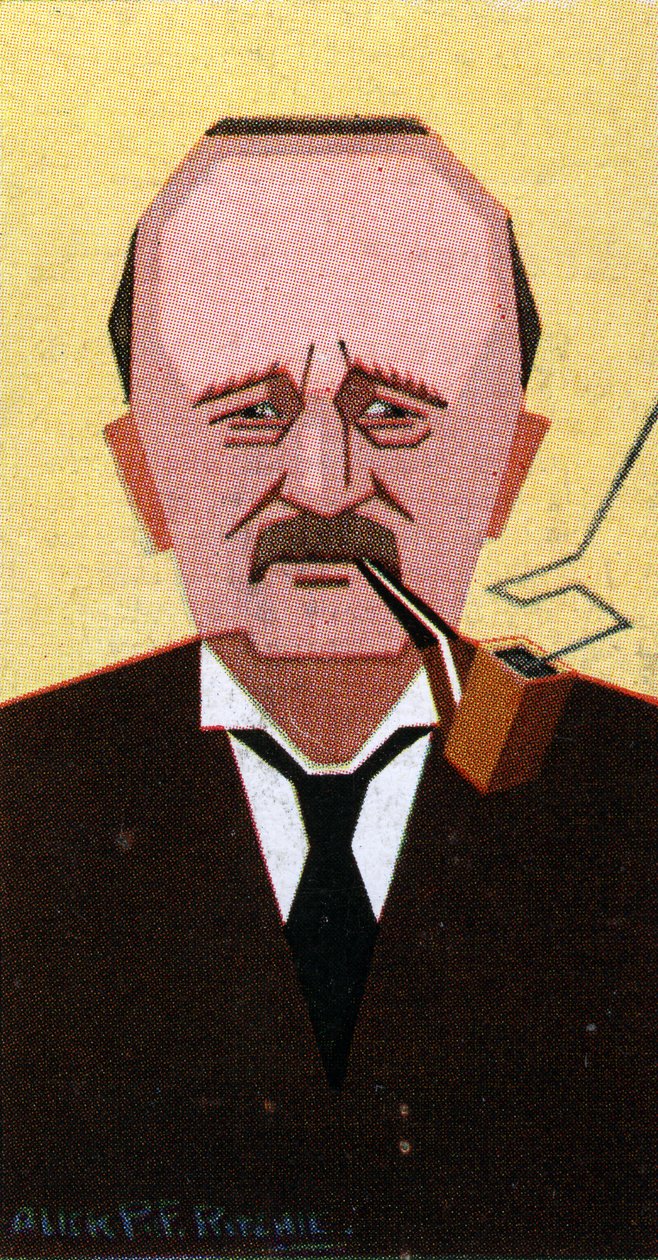 J.M. Barrie, 1926 9farvelitografi) af Alick P. F. Ritchie