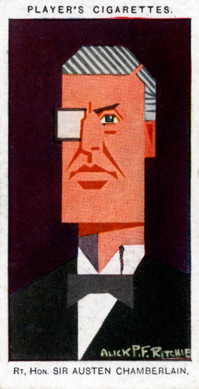 Austen Chamberlain, britisk politiker, 1926 af Alick P. F. Ritchie