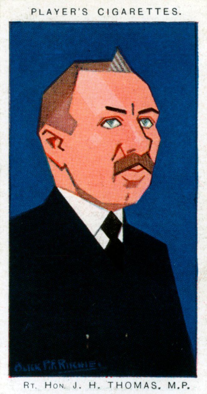 James Henry Thomas, britisk fagforeningsmand og politiker, 1926. af Alick P. F. Ritchie