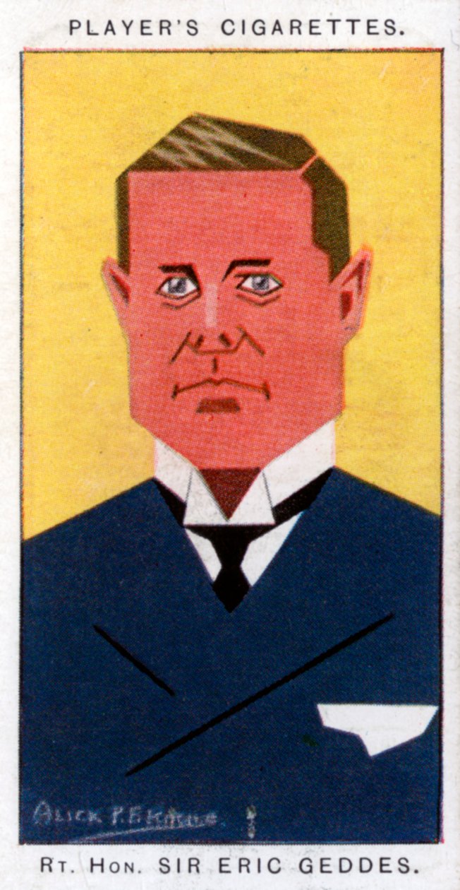 Sir Eric Campbell Geddes, britisk politiker, 1926 af Alick P. F. Ritchie