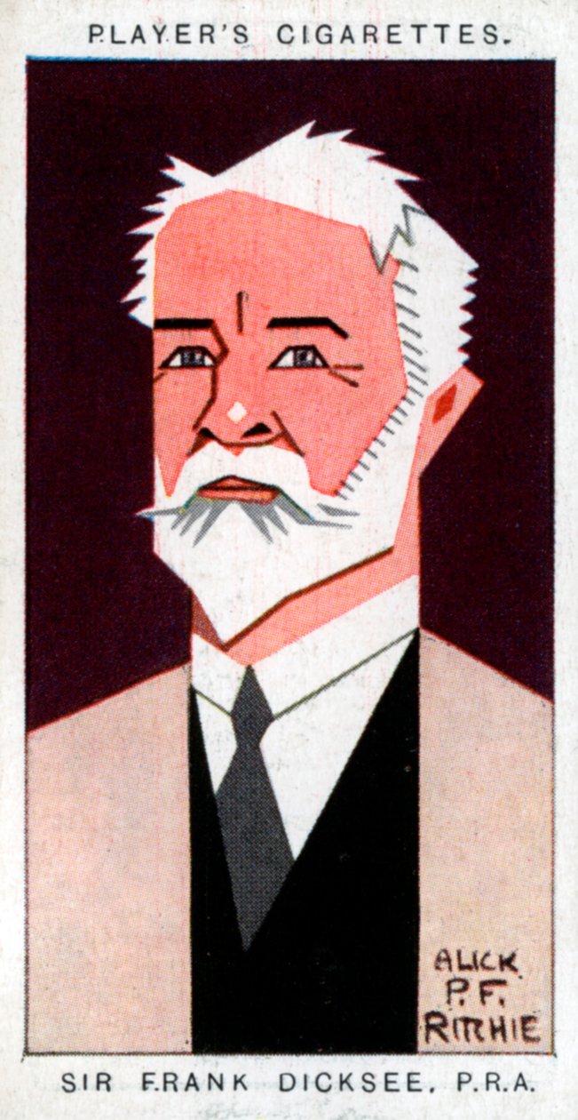 Sir Francis Bernard Dicksee, britisk maler, 1926. af Alick P. F. Ritchie