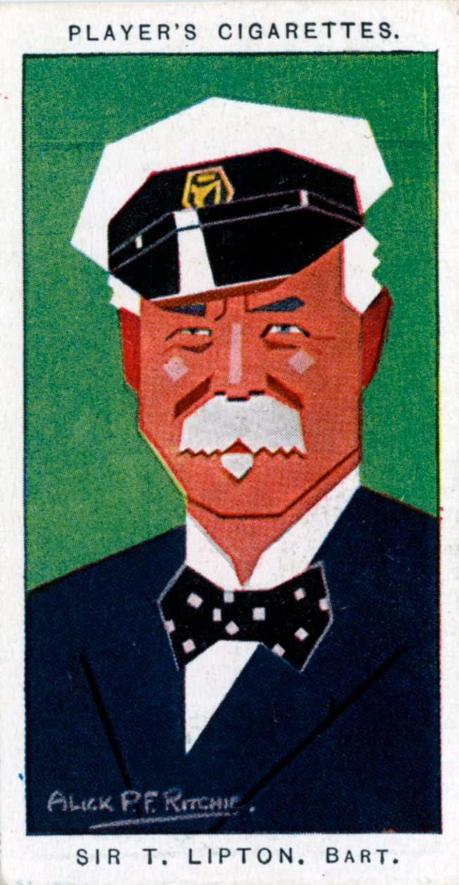 Sir Thomas Johnstone Lipton, 1. Baronet, britisk købmand og lystsejler, 1926 af Alick P. F. Ritchie