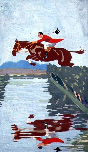 Vandspring (gouache på papir) af Alick Penrose Forbes Ritchie