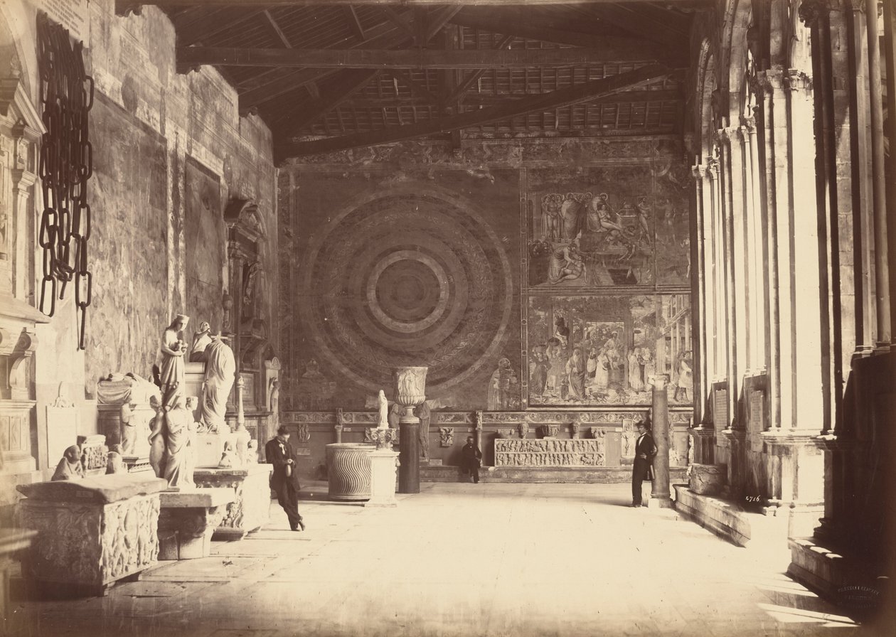 Pise: Løber af Camposanto, ca. 1870 (foto) af Alinari Family