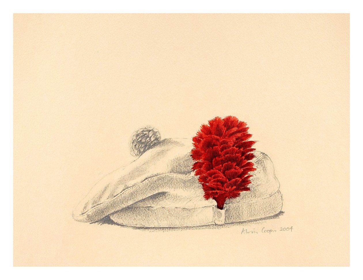 A Black Watch Red hackle, 2004 af Alison Cooper