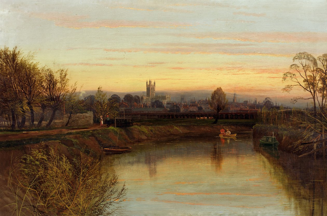 Gloucester fra Severnside Farm, ca. 1910 af Allam