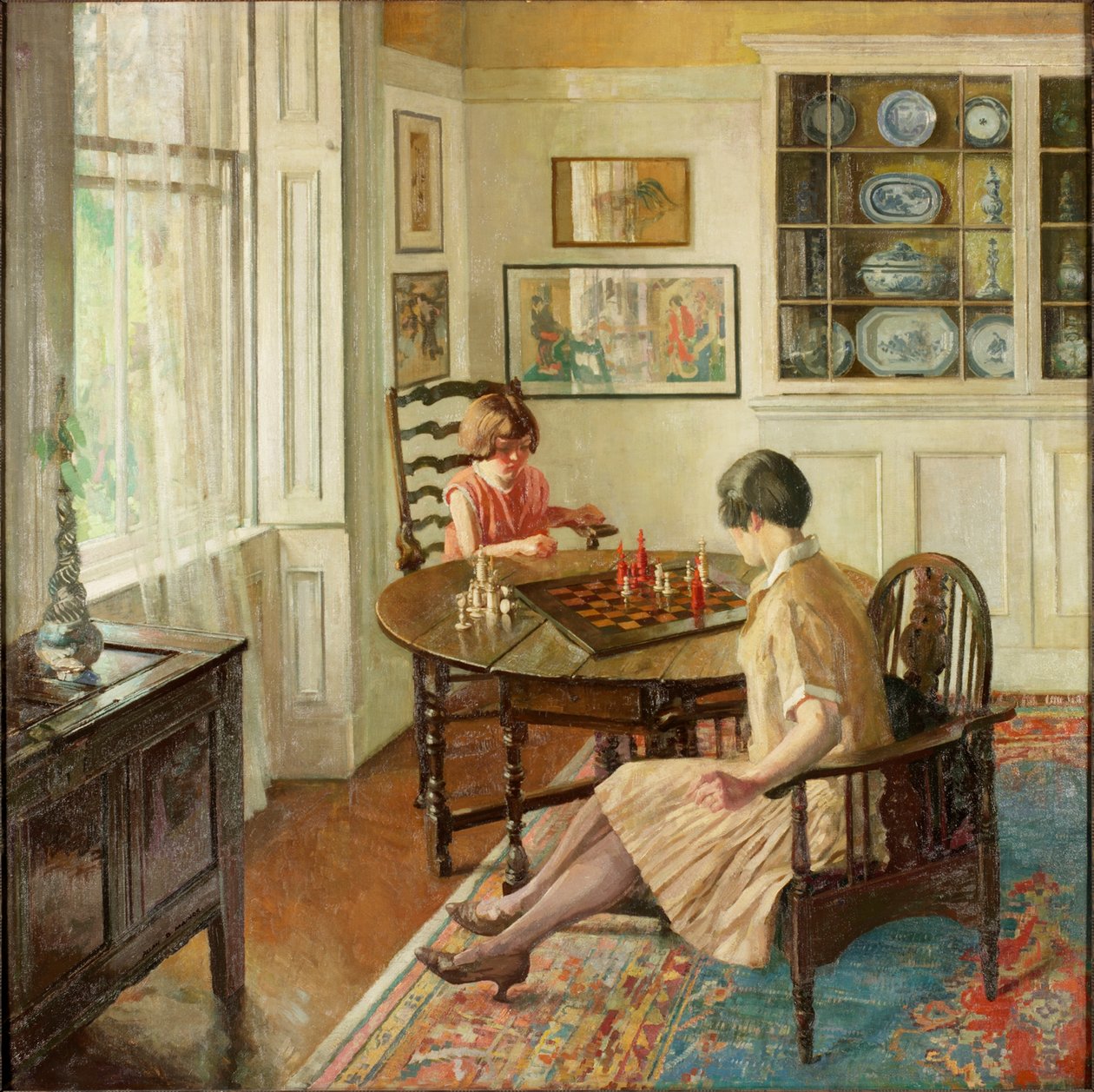 En lektion i skak, 1931-c.1933 af Allan Douglass Mainds