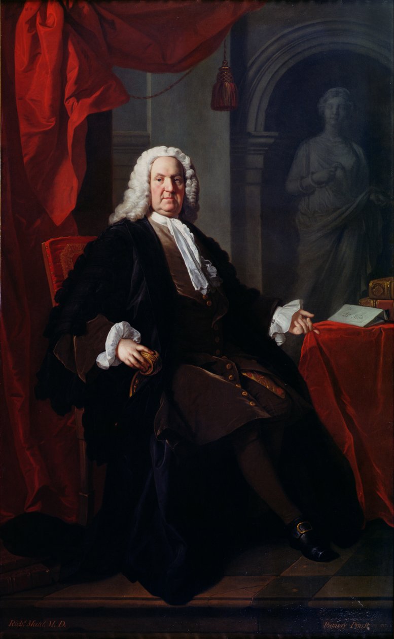 Portræt af Dr. Richard Mead, 1747 af Allan Ramsay