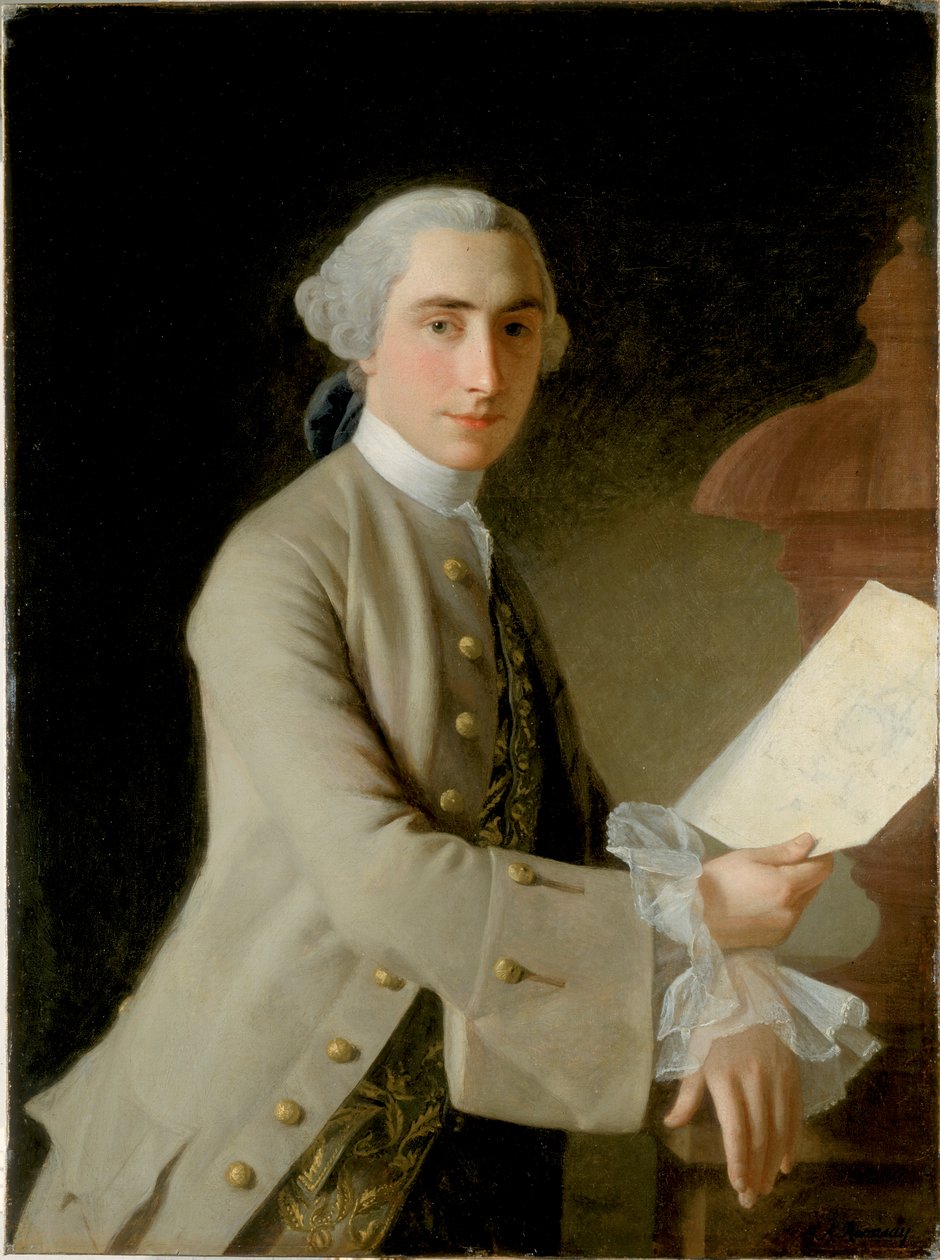 Portræt af James Adam, 1754 af Allan Ramsay