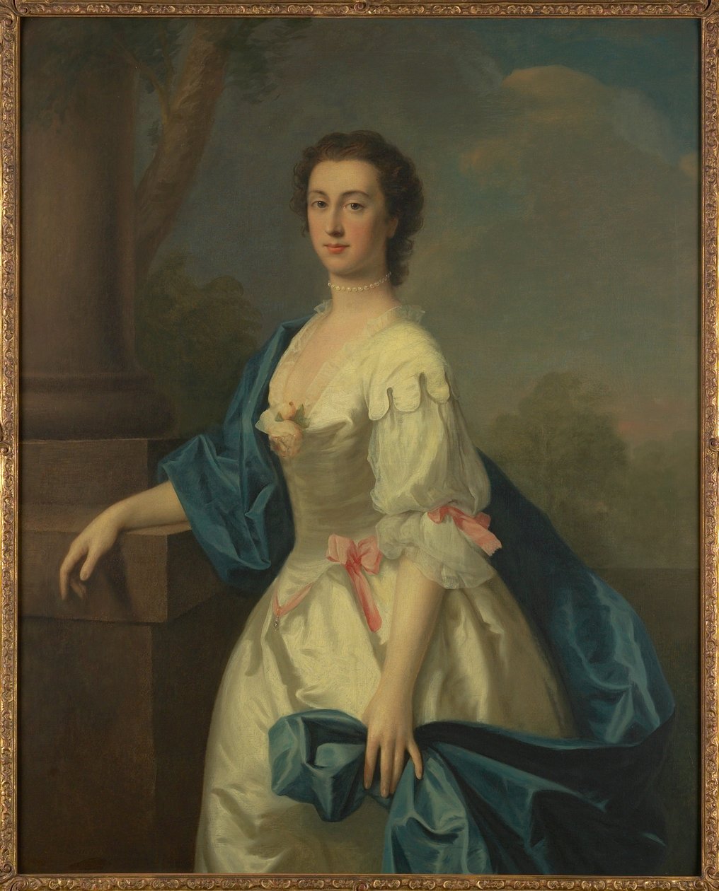 Portræt af en dame, ca. 1744 af Allan Ramsay