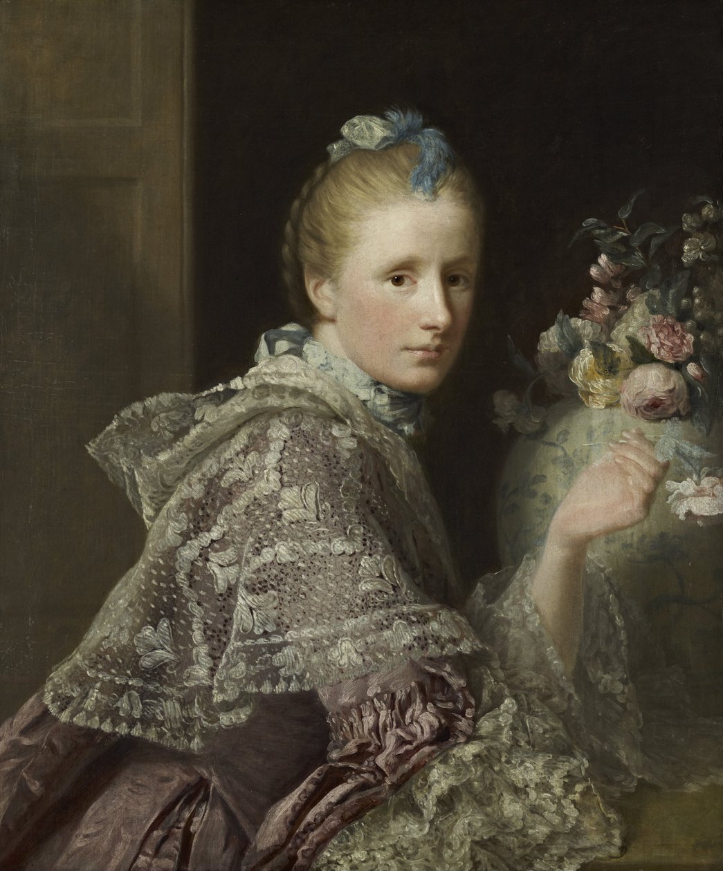 Kunstnerens kone - Margaret Lindsay fra Evelick, c 1726 - 1782 af Allan Ramsay