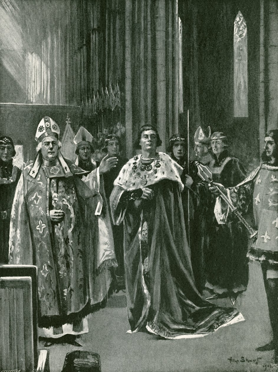 Anerkendelsen ved kroningen af Henrik VII, søndag den 30. oktober af Allan (after) Stewart