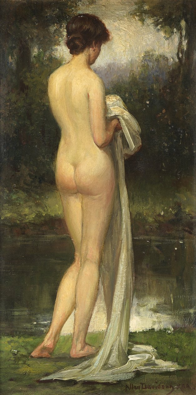 Bademanden af Allan Douglas Davidson
