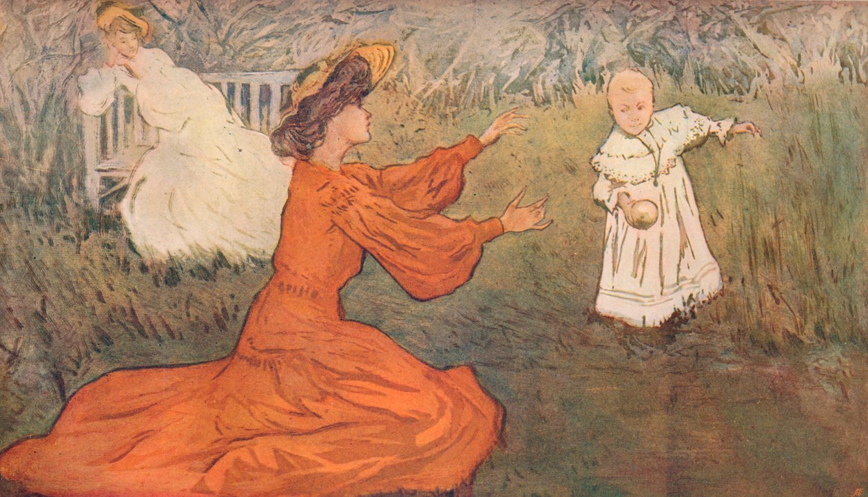 Første skridt, c1875-1906, 1906 af Allan Osterlind