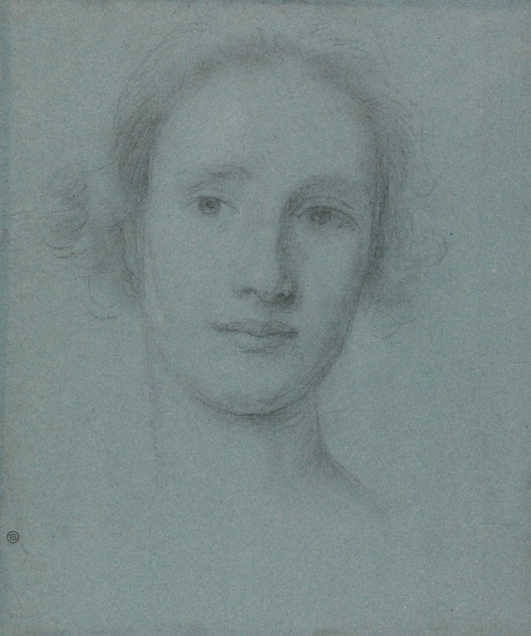 Hovedet af en ung kvinde af Allan Ramsay