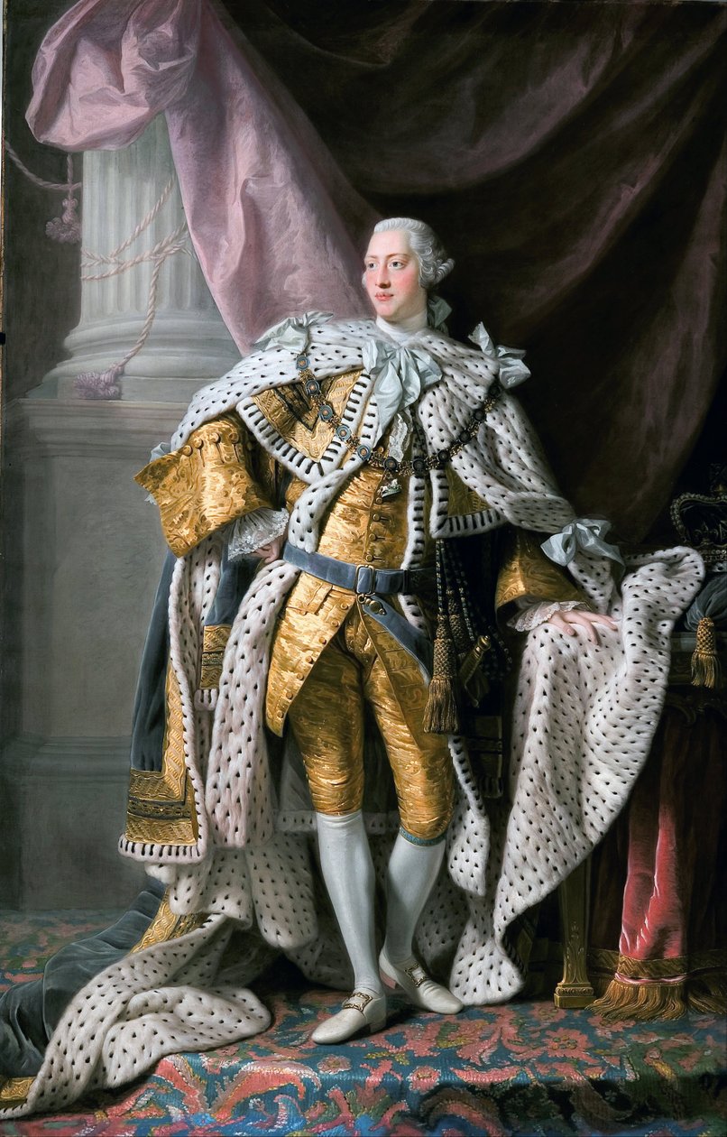 ""Portræt af kong George III (1738-1820) Konge af England i kroningskjole"" Maleri af Allan Ramsay (1713-1784) ca. 1770 Art Gallery of South Australia Adelaide Australia af Allan Ramsay