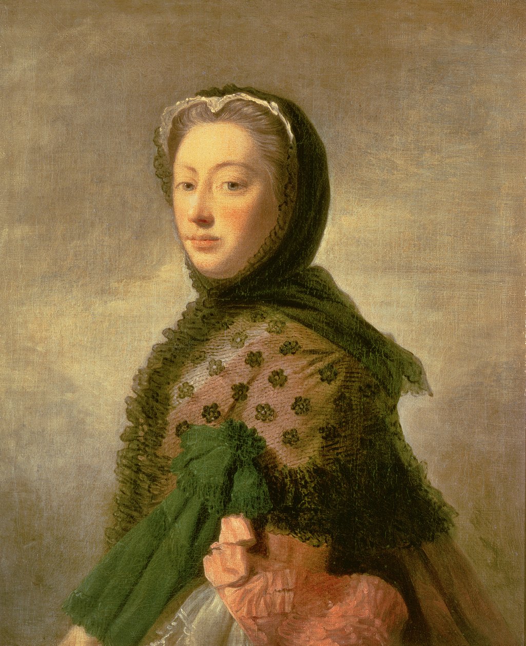 Portræt af Augusta af Saxe-Gotha, prinsesse af Wales af Allan Ramsay