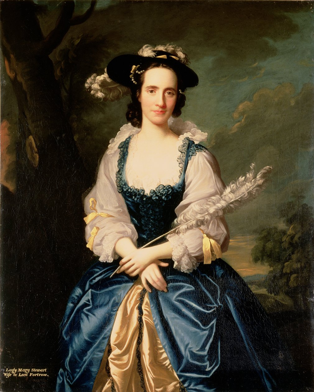 Portræt af Lady Mary Stewart, hustru til Kenneth Mackenzie, Lord Fortrose, 1749 af Allan Ramsay