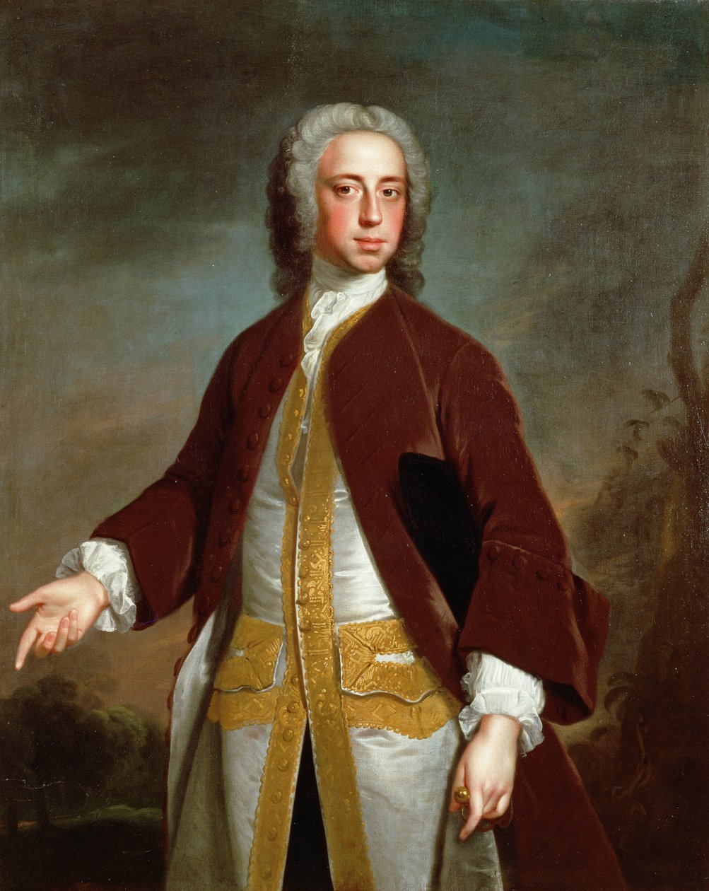 Portræt af Lord Sherard Manners, 6. søn af hertugen af Rutland, før 1742 af Allan Ramsay