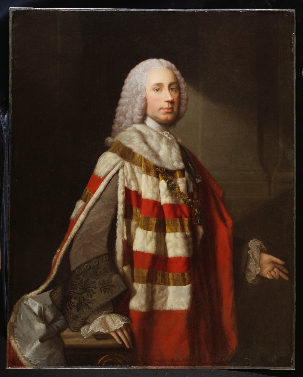 Portræt af en adelsmand, menes at være James, 8. jarl af Moray af Allan Ramsay