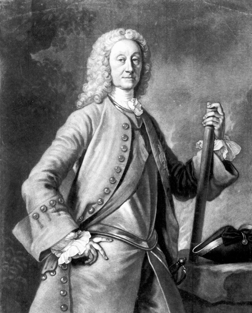 The Right Honorable John Dalrymple, 2nd Earl of Stair, graveret af John Faber af Allan Ramsay