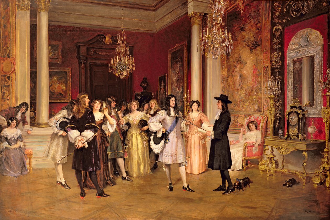 William Penn (1644-1718) modtog Pennsylvanias charter fra kong Charles II af England af Allan Stewart