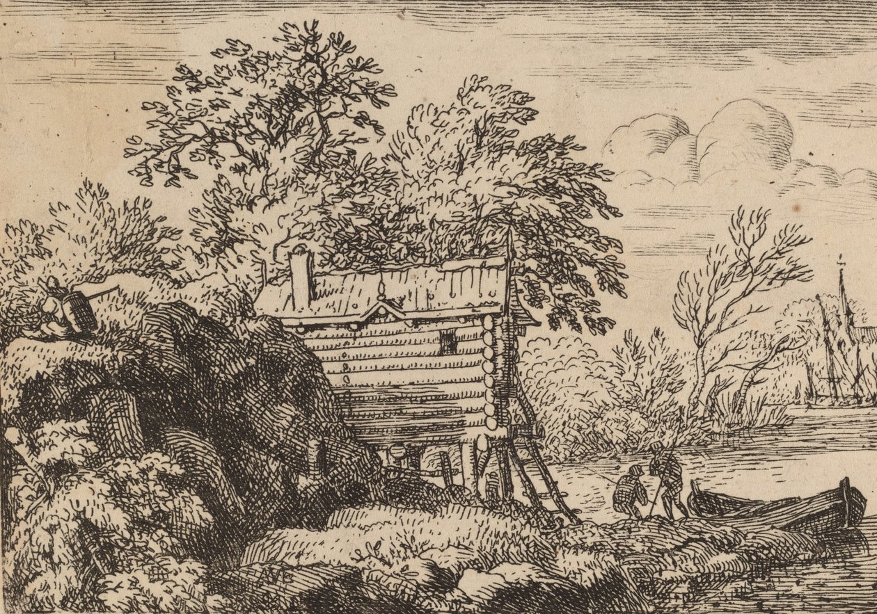 Fiskerhytte, formentlig ca. 16451656. af Allart van Everdingen
