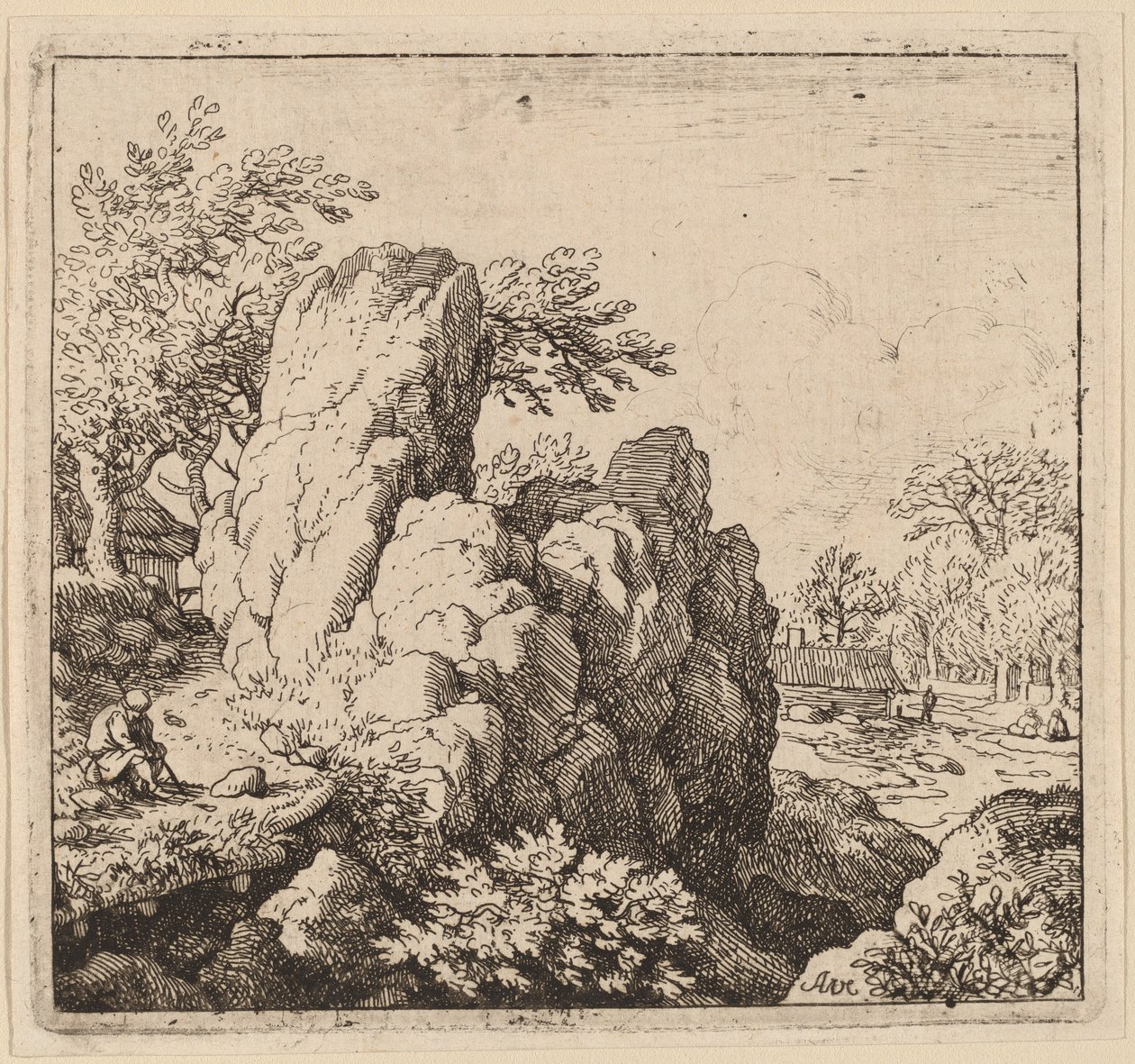 Stor klippe af Allart van Everdingen