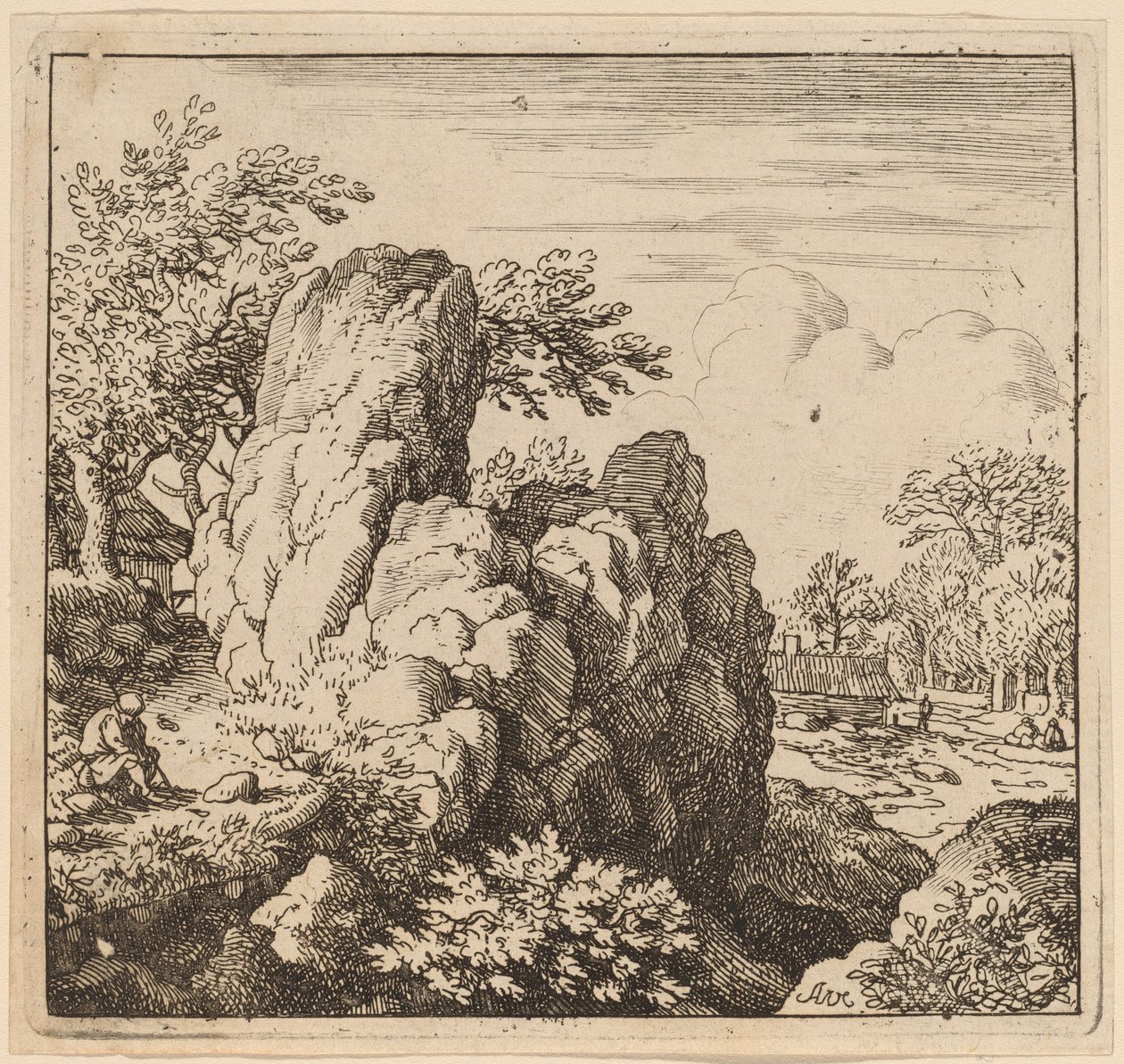 Stor klippe af Allart van Everdingen