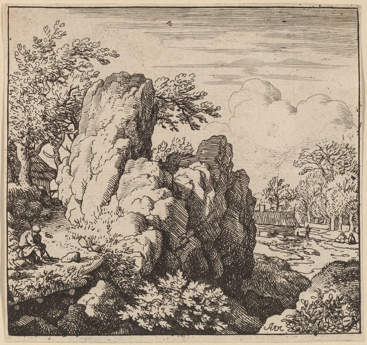 Stor klippe af Allart van Everdingen