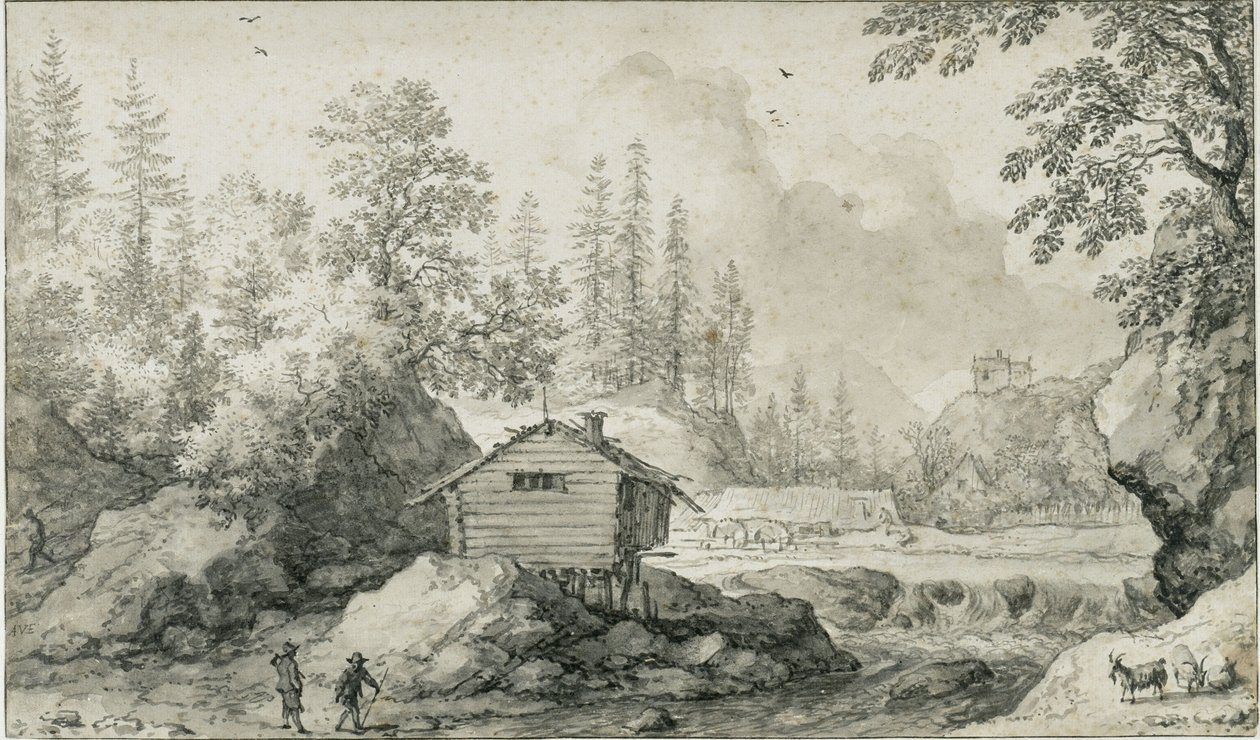 Nordisk landskab af Allart van Everdingen