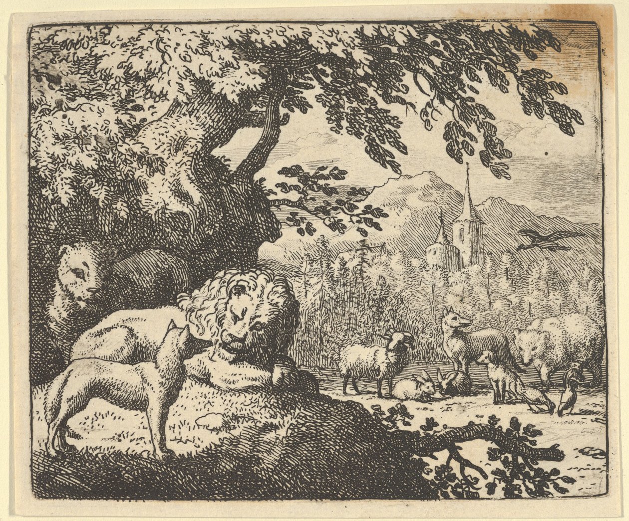 Renard fortsætter med sine løgne, 1650-75. af Allart van Everdingen