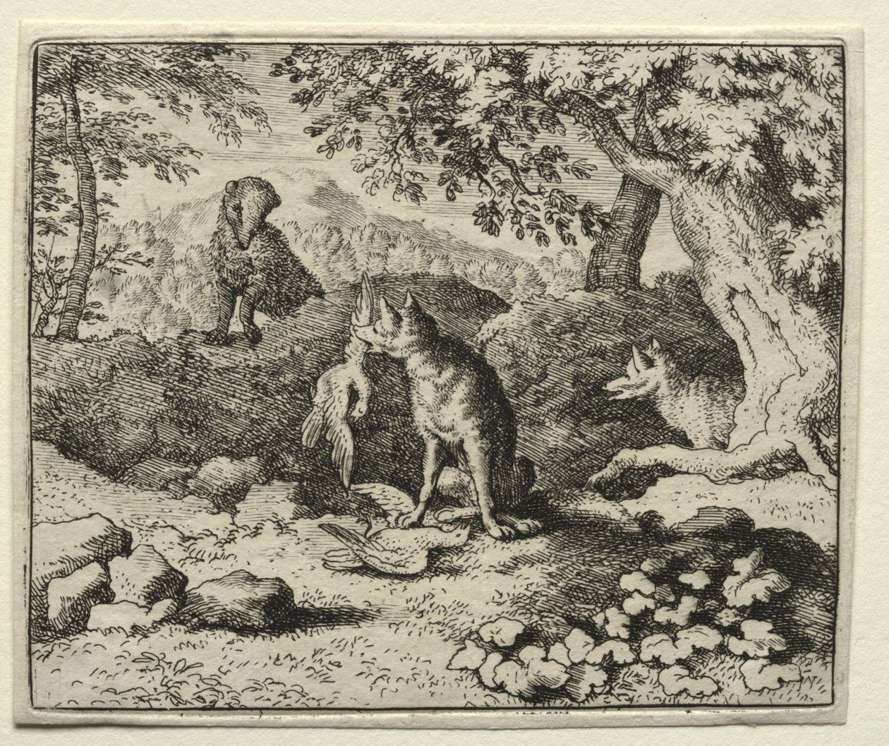 Reynard the Fox: Badger Comes to Warn Reynard. af Allart van Everdingen