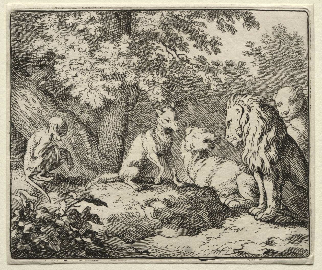 Reynard the Fox: Yderligere falsk vidnesbyrd fra Reynard. af Allart van Everdingen