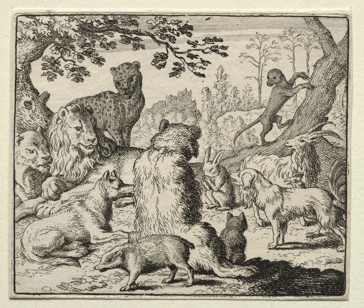 Reynard the Fox: Lion Orders Søg efter Reynard af Allart van Everdingen