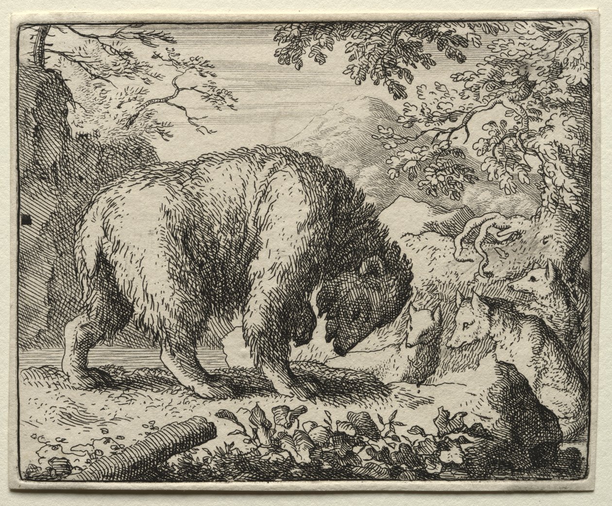Reynard the Fox: Reynard lover honning til bjørnen af Allart van Everdingen