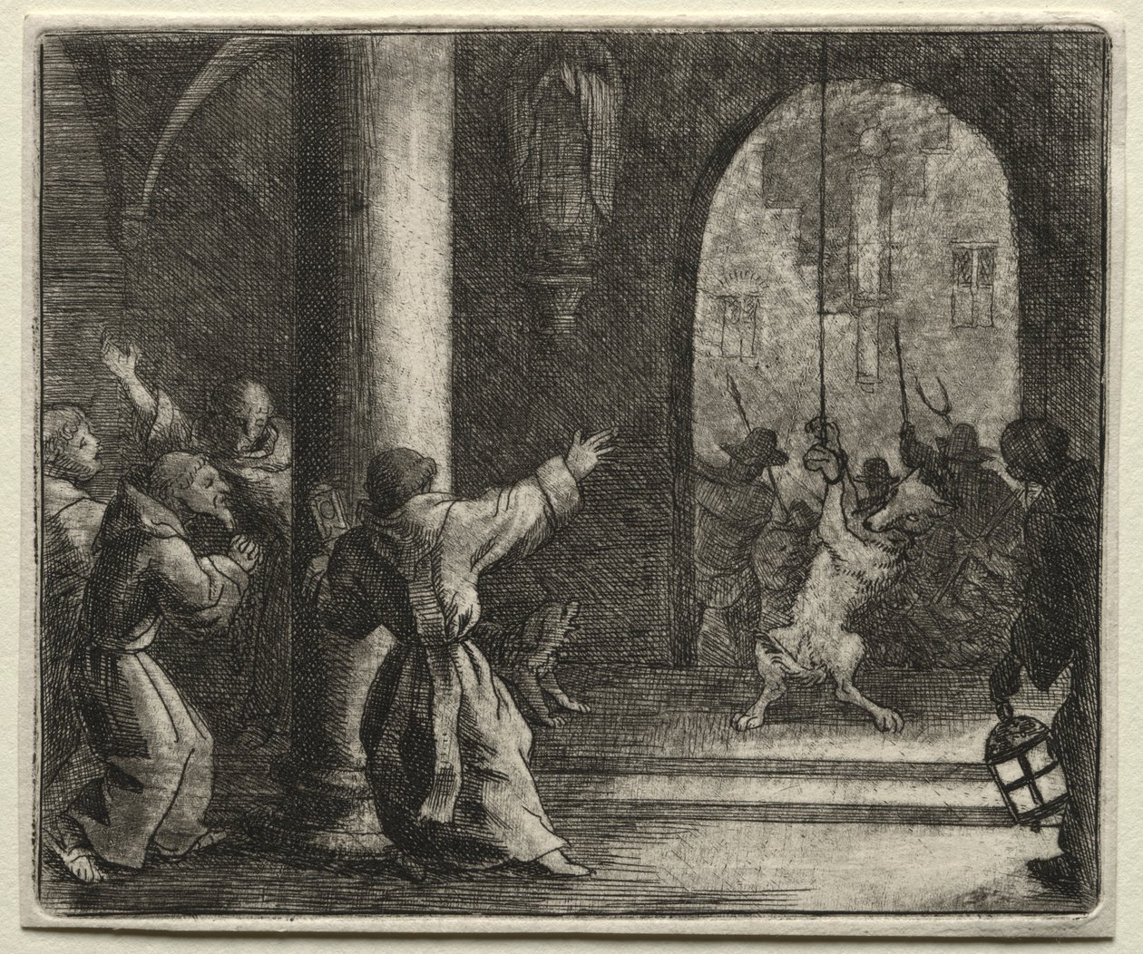 Reynard the Fox: Reynard Tricks the Wolf. af Allart van Everdingen