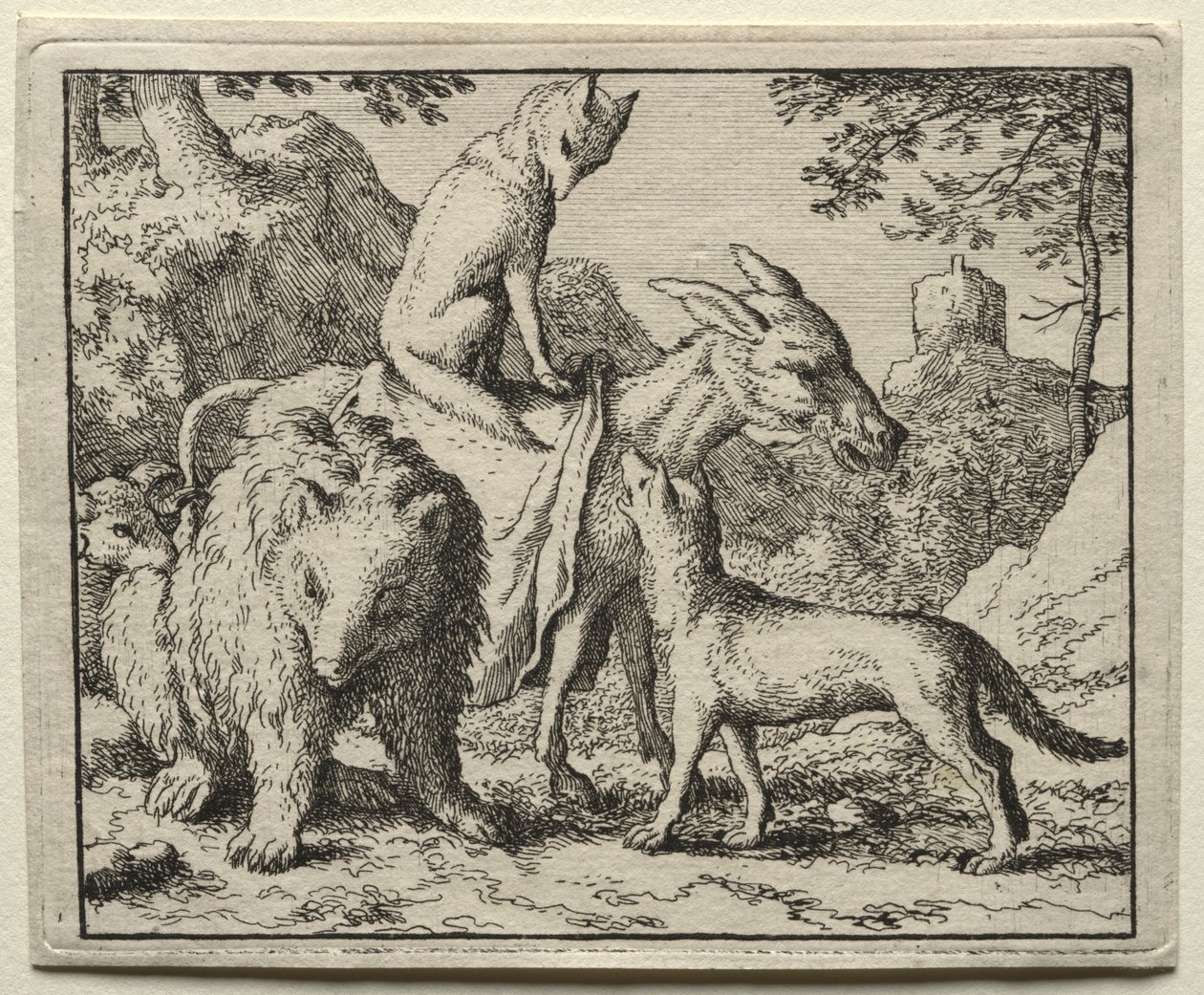 Reynard the Fox: Reynard og hans ledsagere af Allart van Everdingen