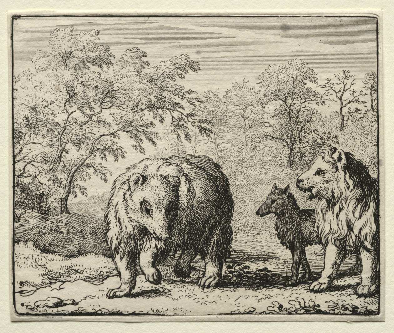 Reynard the Fox: The Freeing of the Wolf and the Bear. af Allart van Everdingen