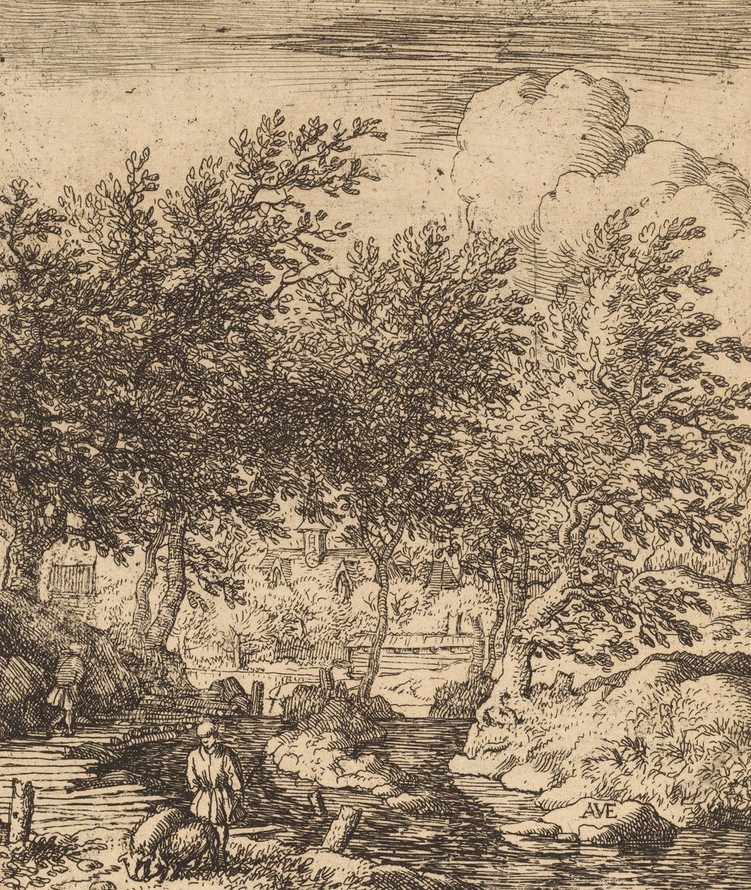 Svinehyrde, sandsynligvis ca. 16451656. af Allart van Everdingen