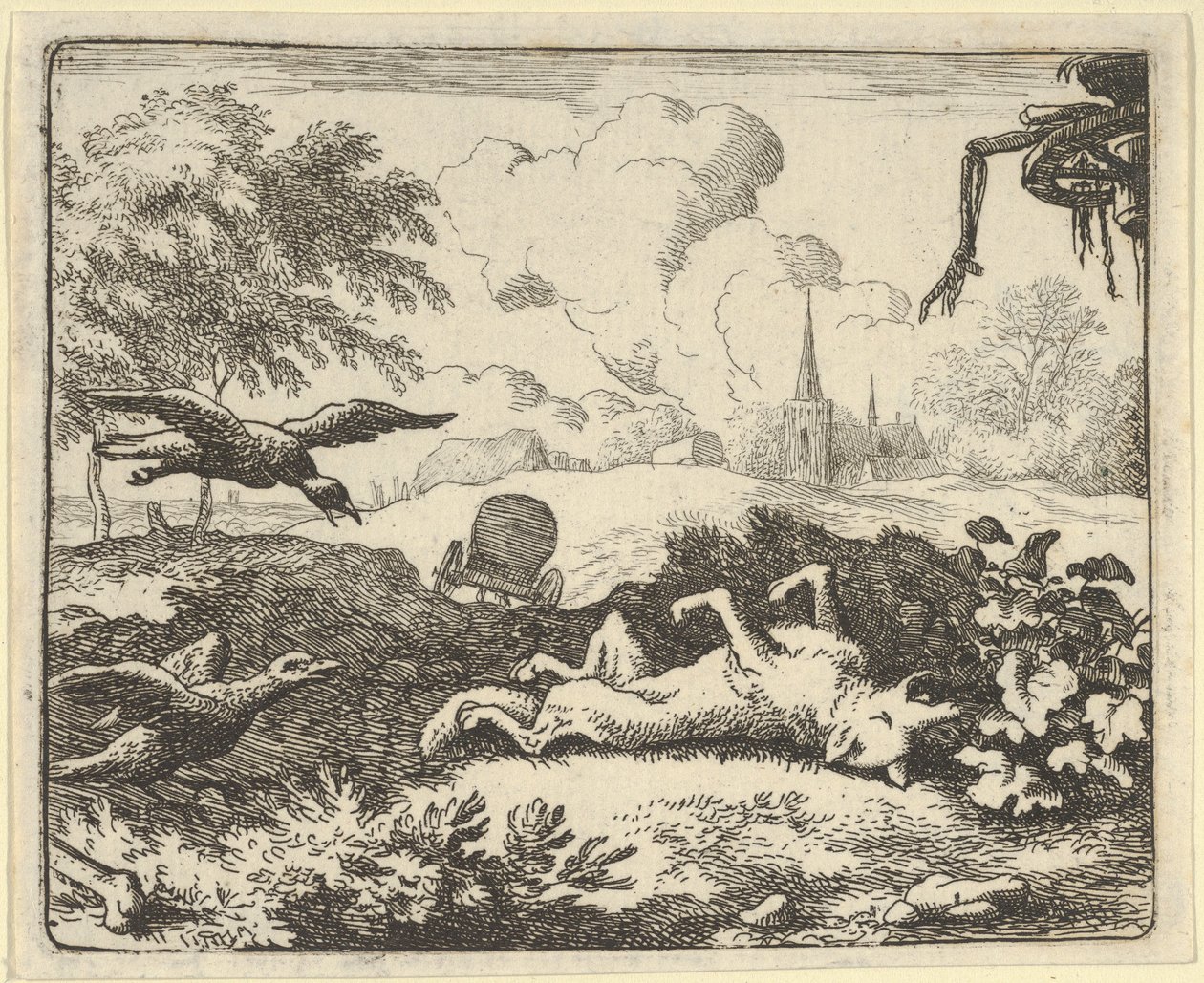 Læsningen af en kriminel handling mod Renard, 1650-75. af Allart van Everdingen