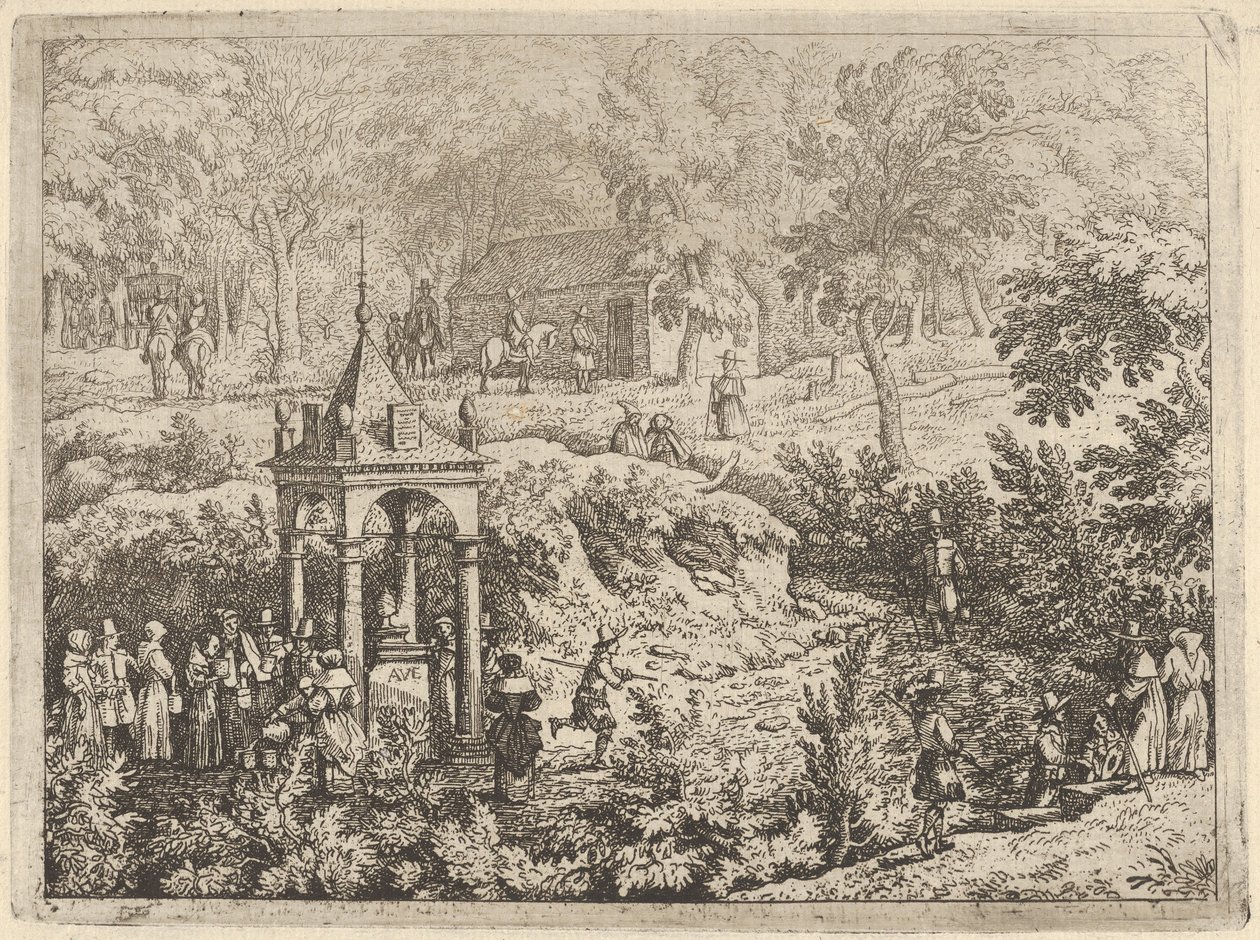 Det tredje forår, 1600-tallet. af Allart van Everdingen
