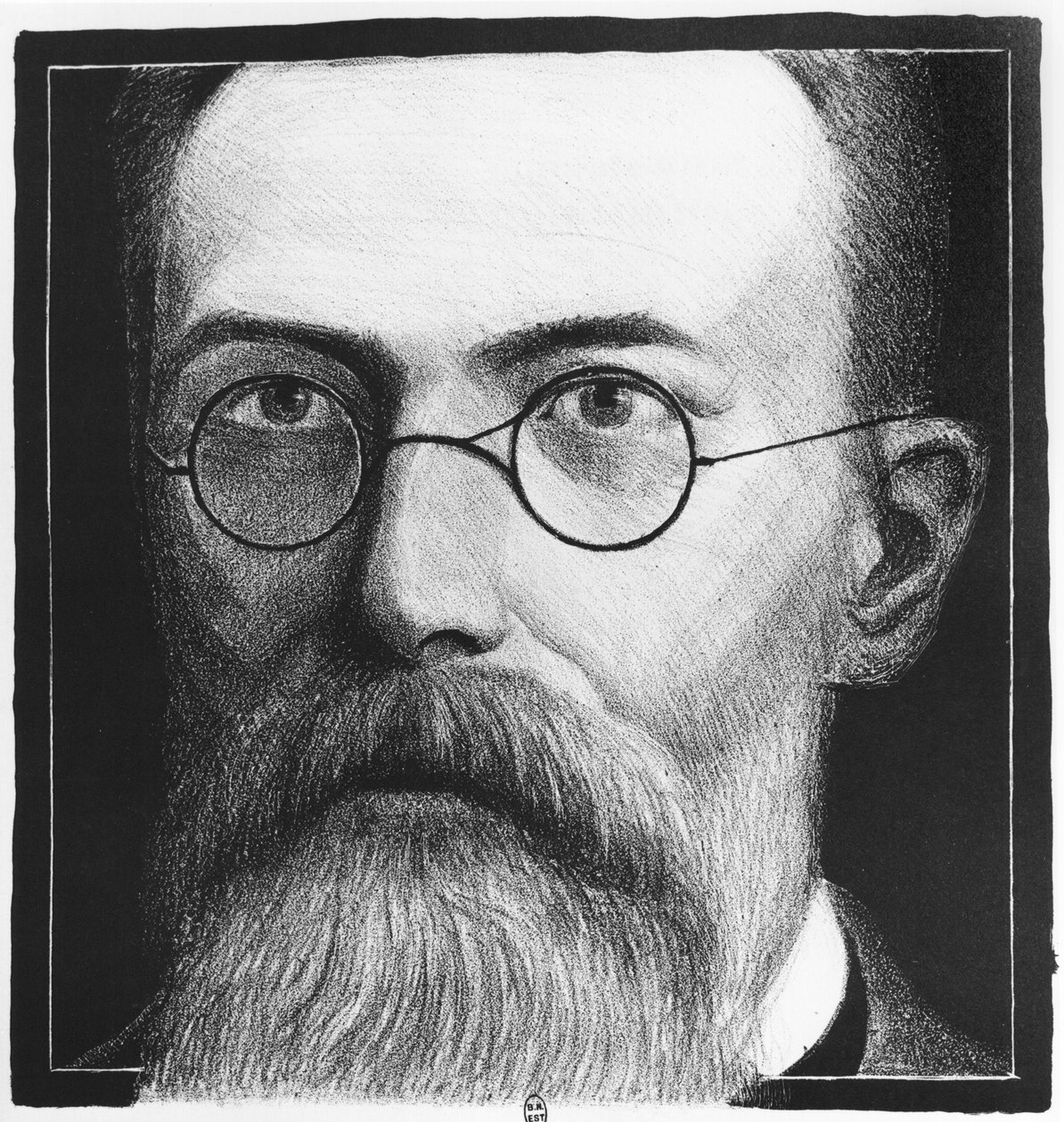 Portræt af Nikolai Andreievich Rimsky-Korsakov (1844-1908) af Allen