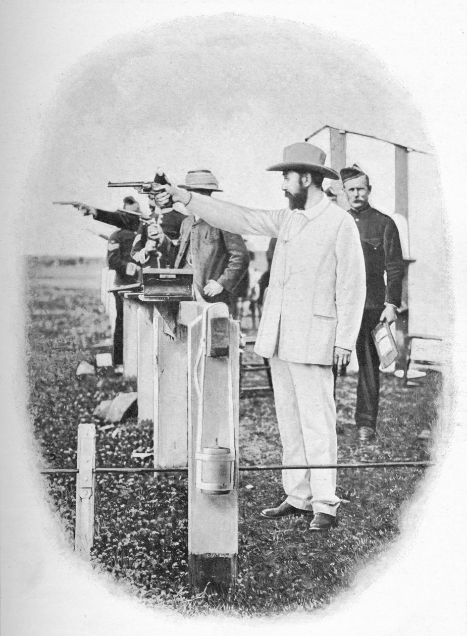 Mr. Winans skyder på Bisley, c1903, 1903 af Allen Hastings Fry