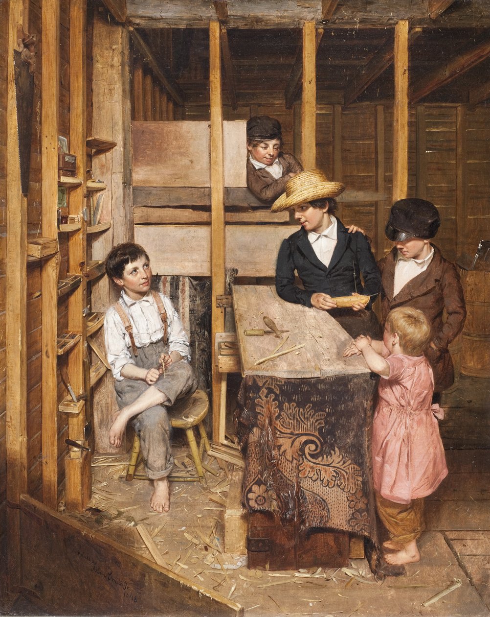 Den unge mekaniker, 1848 af Allen Smith