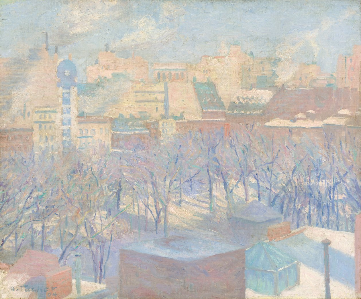 Madison Square, Sne, 1904 af Allen Tucker