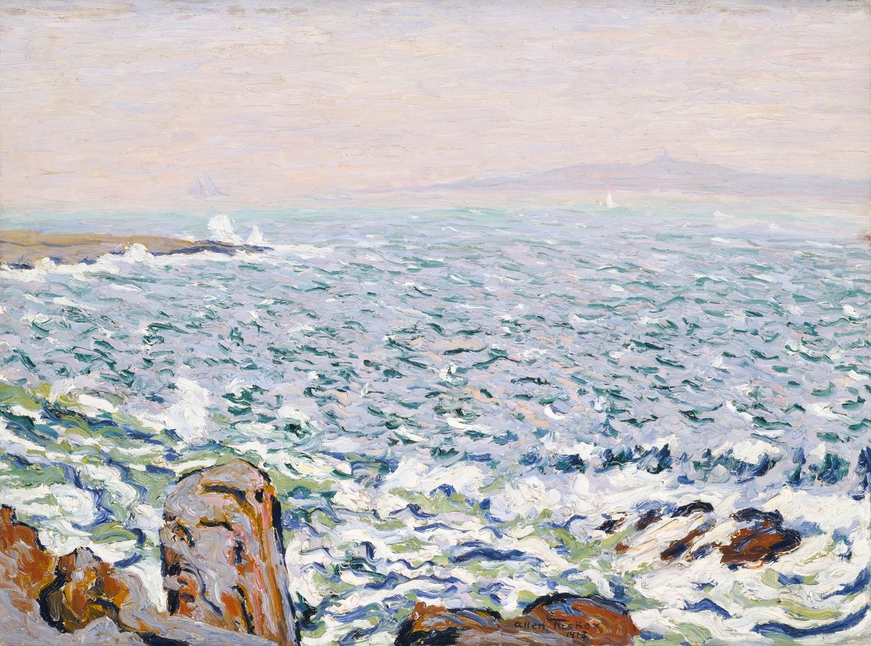 Surf Breaking, Cranberry Island af Allen Tucker